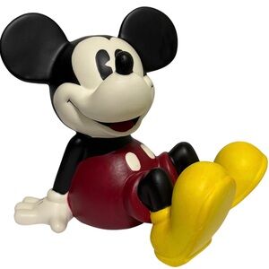 Vintage 1980s Mickey Mouse Disney Home Ceramic Piggy Bank Enesco #934216